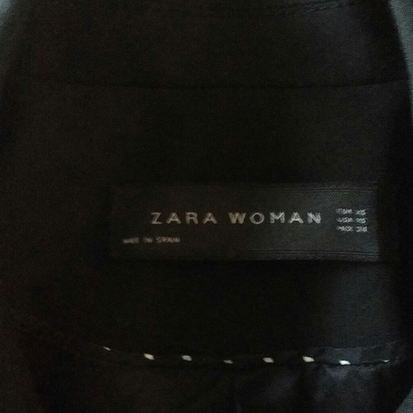 ZARA - Black Puff sleeve single breasted jacket - Picture 3 of 7